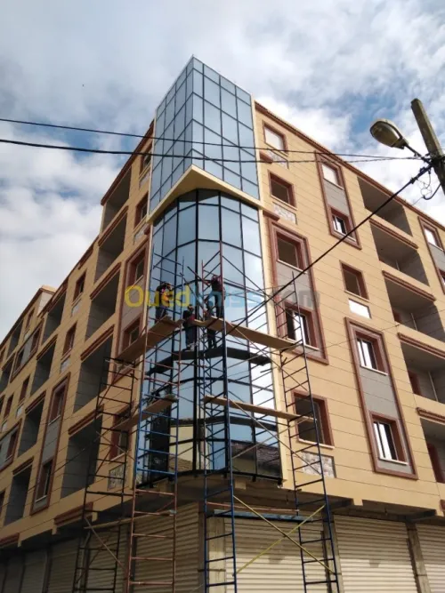 Alucobond et Mur Ridaux