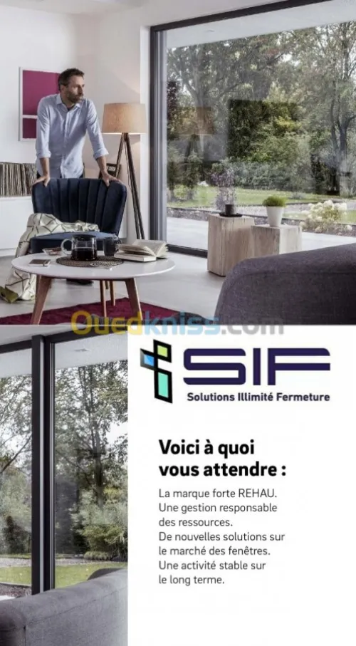 Fournitures de menuiseries PVC et alum