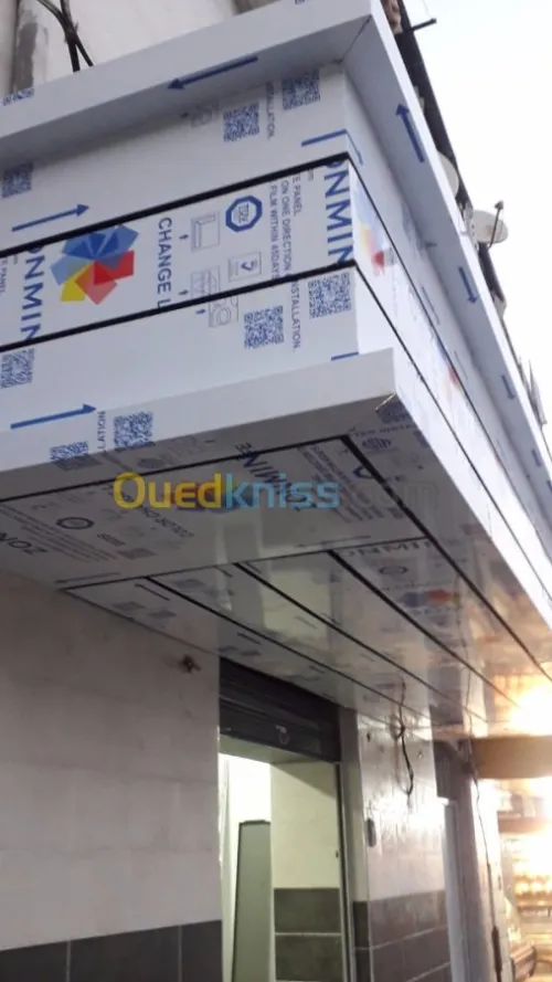 Habillage façade allucoband 