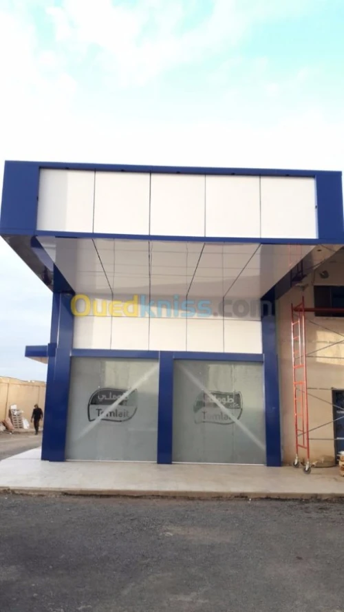 Habillage façade allucoband 