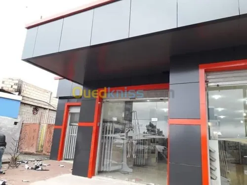 Habillage facade en allucobond+ceramic