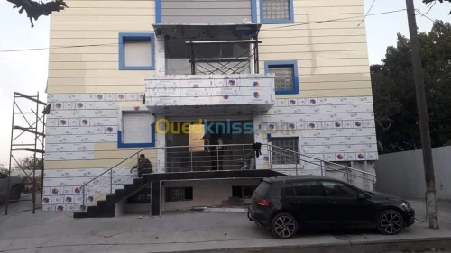 Habillage facade en allucobond+ceramic