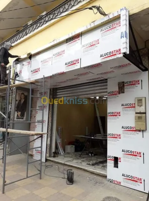 Habillage facade en allucobond+ceramic