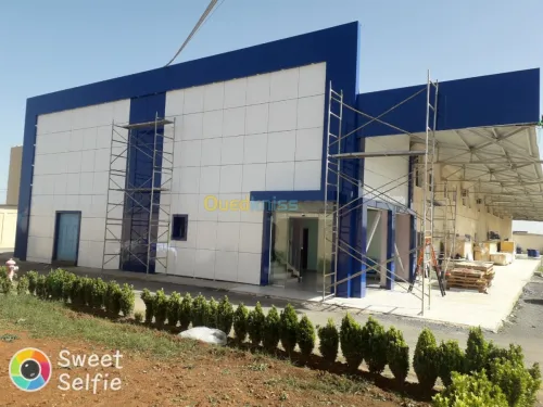 Habillage facade en allucobond+ceramic