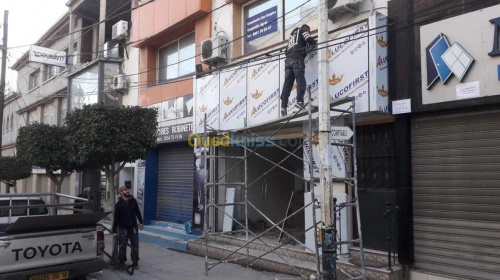 Habillage facade en allucobond+ceramic