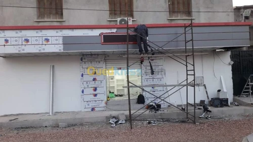 Habillage facade en allucobond+ceramic