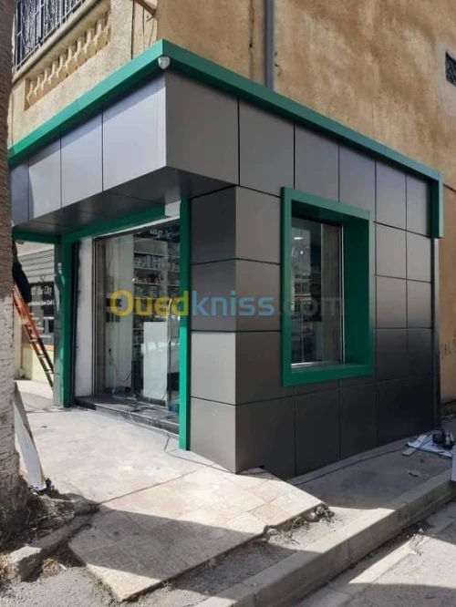 Habillage facade en allucobond+ceramic