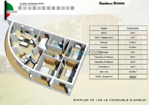 Vente Appartement Boumerdes Boudouaou