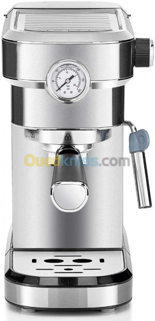 Machine a cafe a bras KITCHENCHEF - 20 bar- pompe italienne-1350w