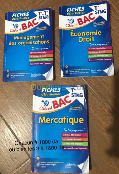 Annales et livres terminale stmg