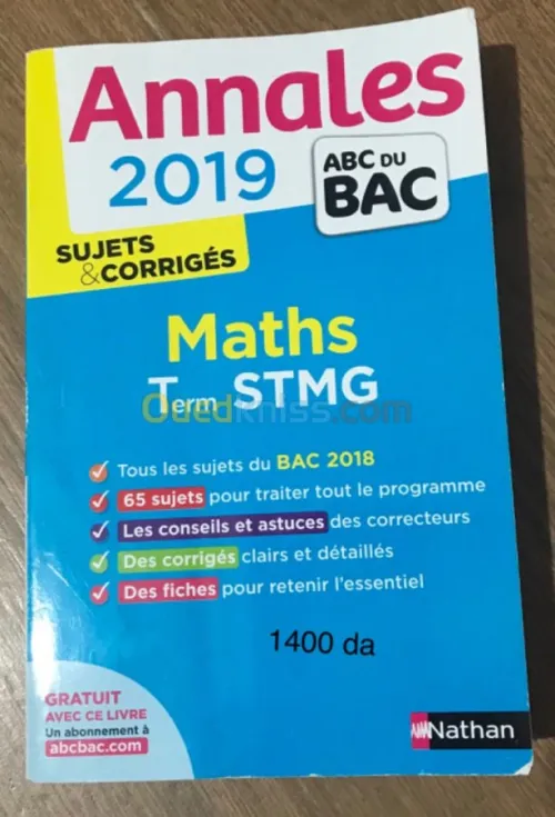 Annales et livres terminale stmg