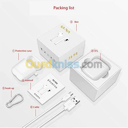 Écouteurs i9S TWS Bluetooth 5.0