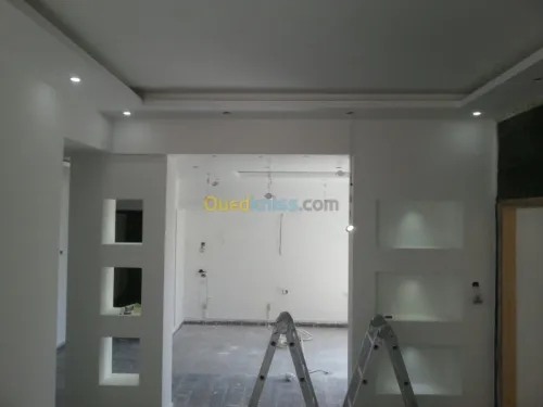Plâtrier et décoration placoplatre 