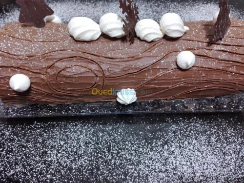 Bûche de Noël Pizza Sandwich  Gâteaux 