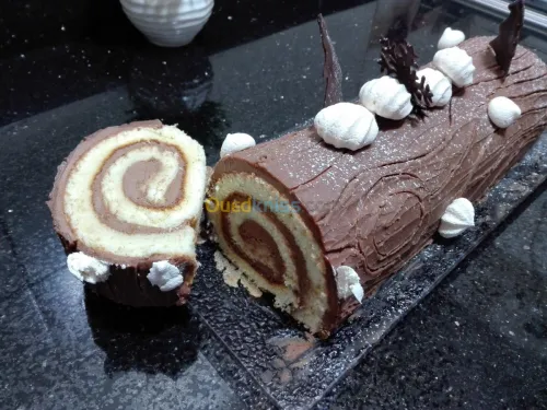Bûche de Noël Pizza Sandwich  Gâteaux 
