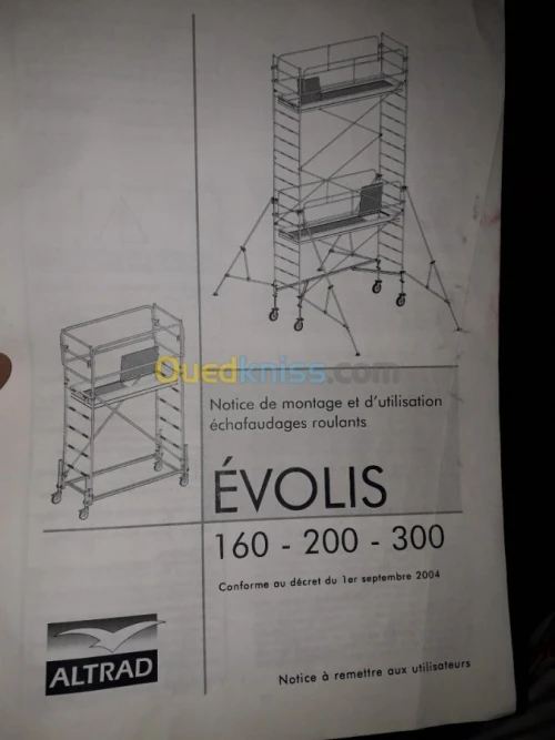 Nacelle electrique echaffaudage evolis
