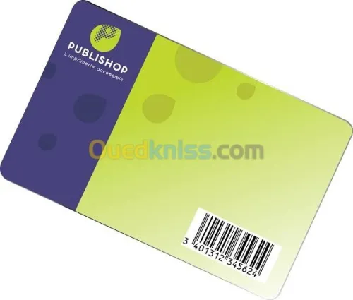 Impression  carte de fidélité en pvc