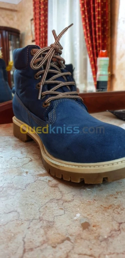Chaussures homme  Godasse botte bleu  