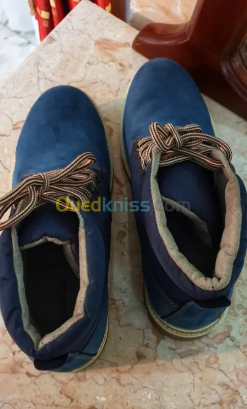 Chaussures homme  Godasse botte bleu  