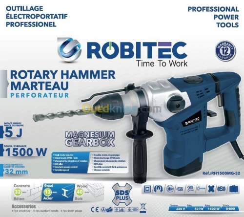 Marteau Perforateur ROBITEC 1500 W