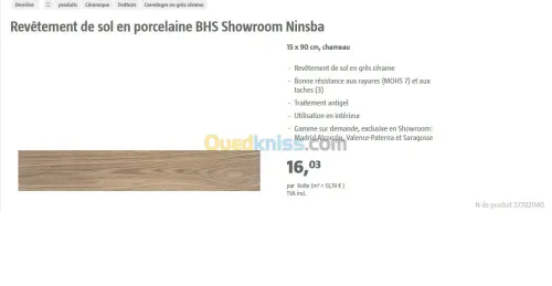 parquet espagnole 1er choix 