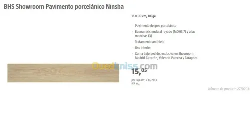 parquet espagnole 1er choix 