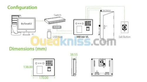 POINTEUSE BIOMETRC FACIALE 