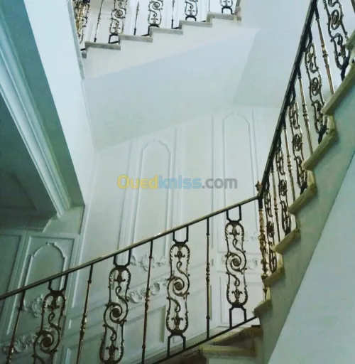 Rampe d’escalier en laiton massif 