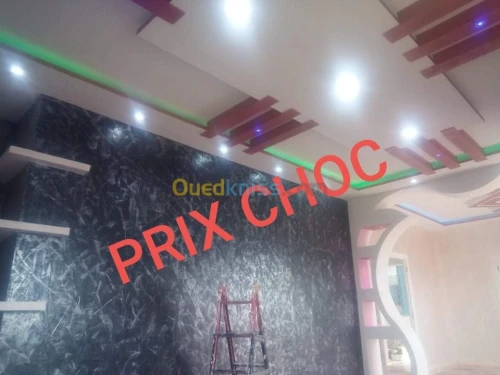 Peinture et b13 et faux plafond pvc