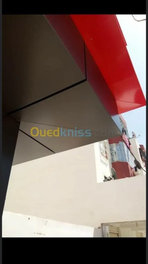 Habillage des façades en allucobande