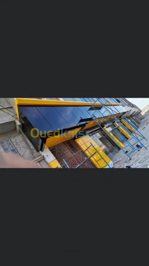 Habillage des façades en allucobande