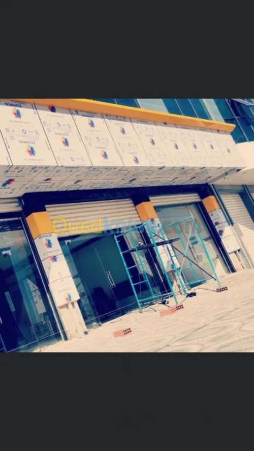 Habillage des façades en allucobande