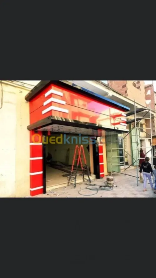 Habillage des façades en allucobande