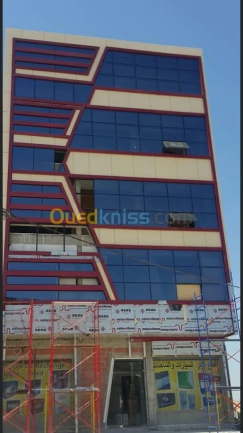 Habillage des façades en allucobande