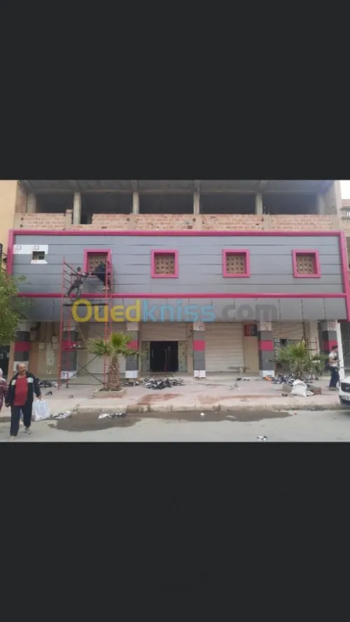 Habillage des façades en allucobande