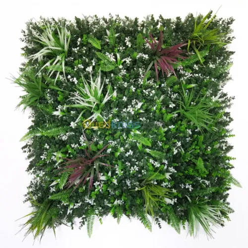 FOURNITURE DE MUR VEGETAL ARTIFICIEL 