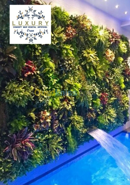 FOURNITURE DE MUR VEGETAL ARTIFICIEL 