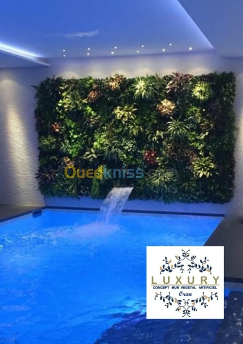 FOURNITURE DE MUR VEGETAL ARTIFICIEL 