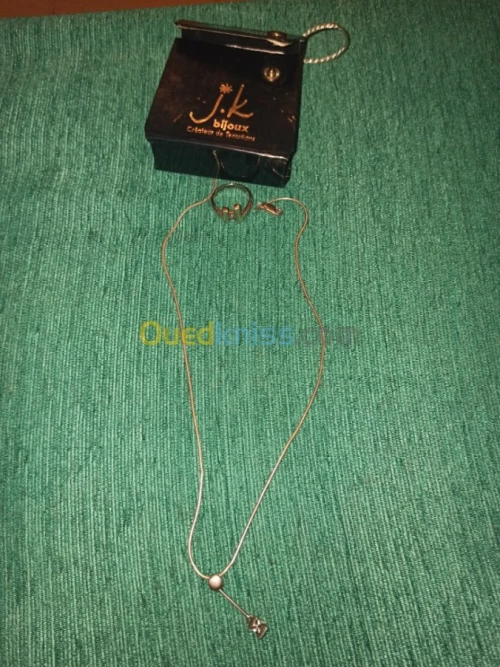 Collier + bague en argent