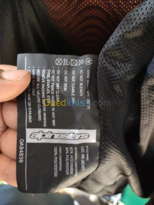 Vêtement motocyclisme