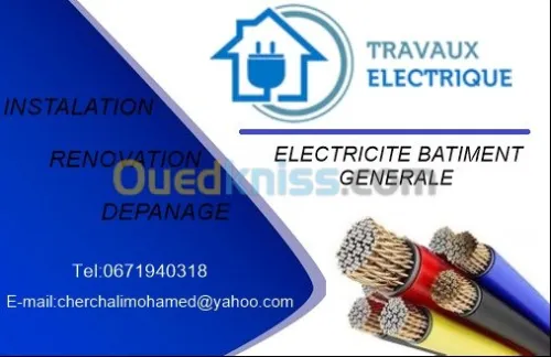 Tout les traveaux d electricite batime