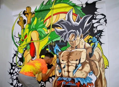 رسام على الجدران - Dessinateur sur mur