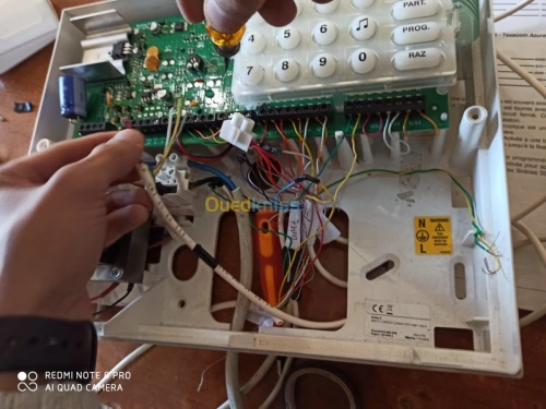 Installation de caméra et alarme