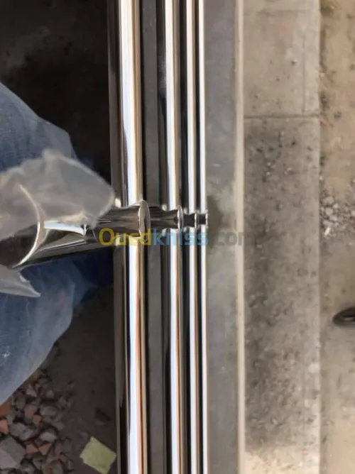 Rampe d'escalier en inox