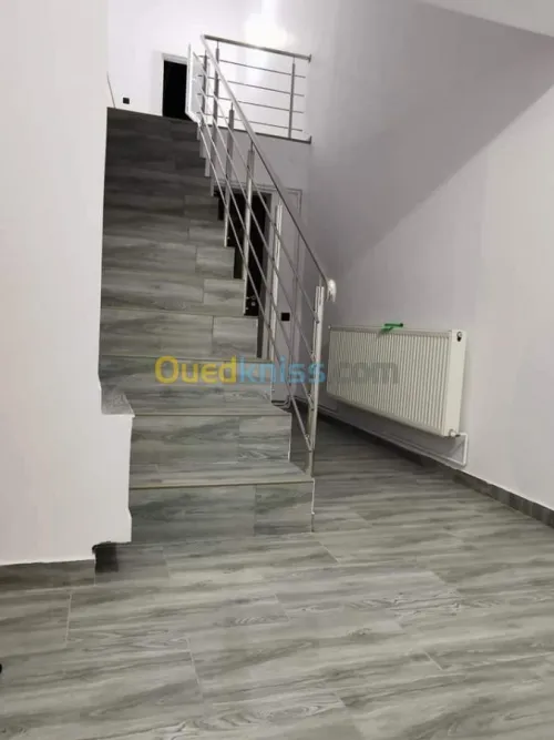 Rampe d'escalier en inox