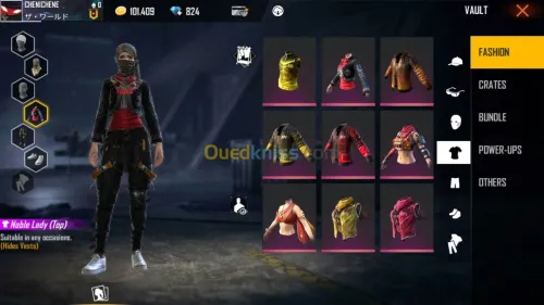 Compte Free fire
