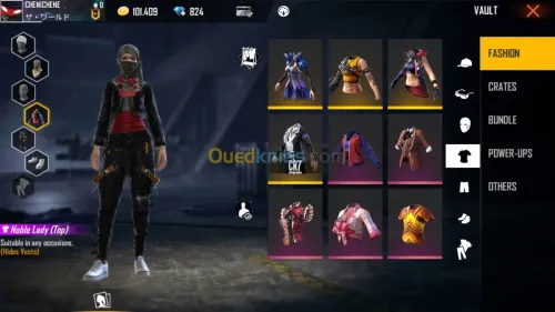 Compte Free fire