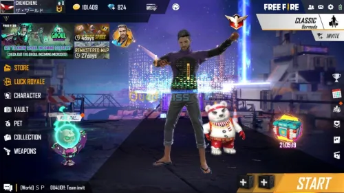 Compte Free fire