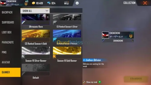 Compte Free fire