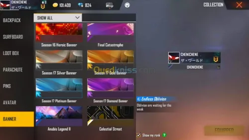 Compte Free fire
